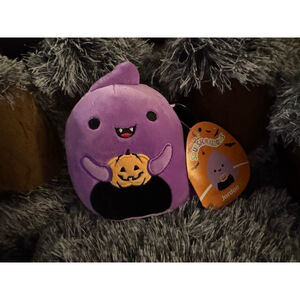 Squishmallows Jordon Purple Ghost with Pumpkin Mini NWT